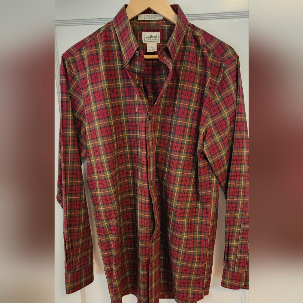LLBean Wrinkle Free Slightly Fitted MT Tall Shirt